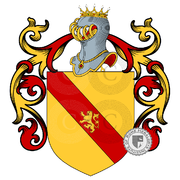 Escudo de la familia Crapanzano, Capranzano, Crapansano