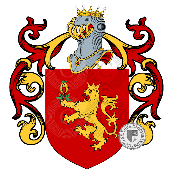 Coat of arms of family Pomatta, Pomatti, Pomata, Pomatto