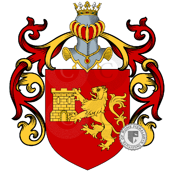 Escudo de la familia Castiglion Morelli