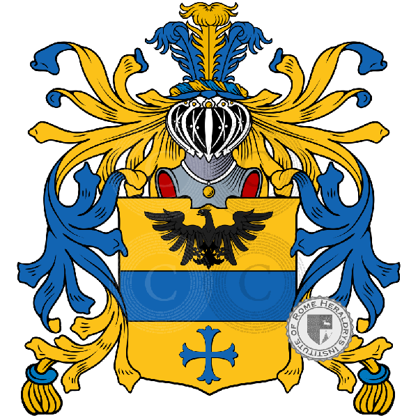 Escudo de la familia Acquesana, Acquosana, Accusani, Acquesana