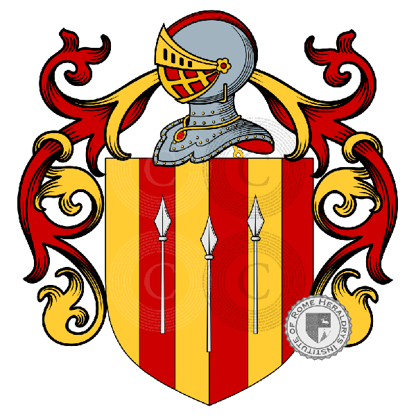 Coat of arms of family Gabrielli da Gubbio, Gubbiotti