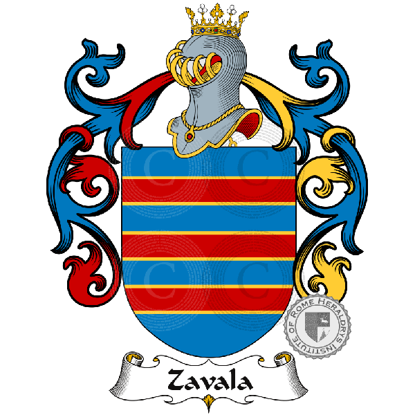 Wappen der Familie Zavala