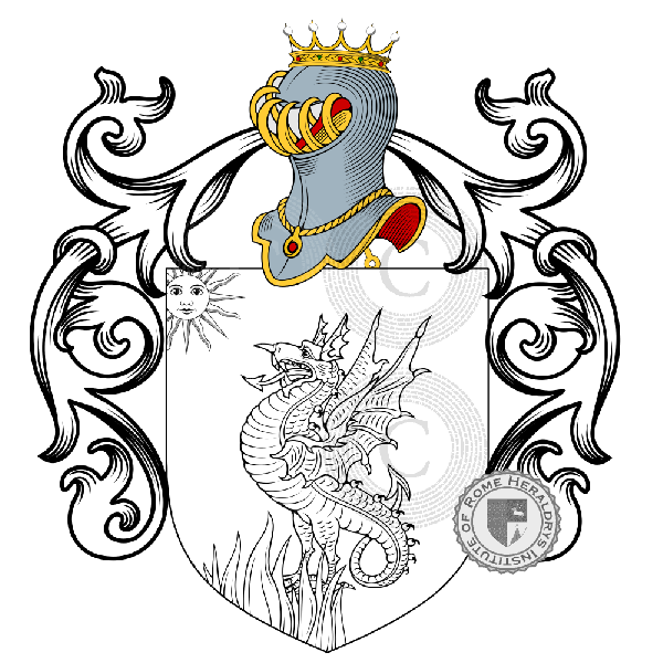 Wappen der Familie Santoni, Santone
