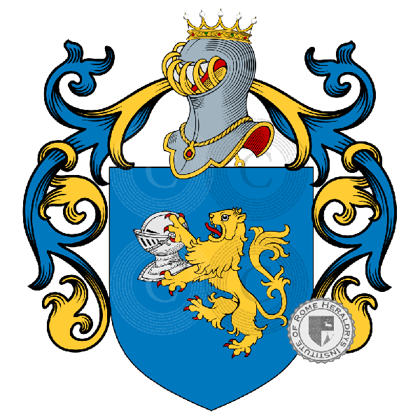 Coat of arms of family Guglielmoni, Guglielmone, Telmoni
