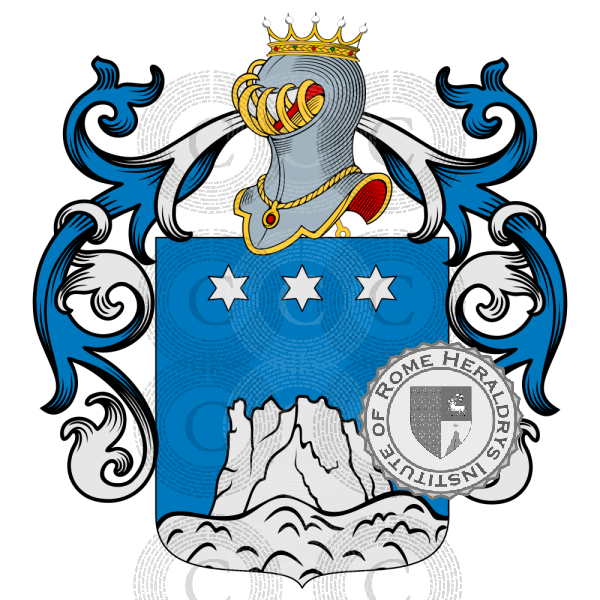 Coat of arms of family Rèau, Reaud, Reau