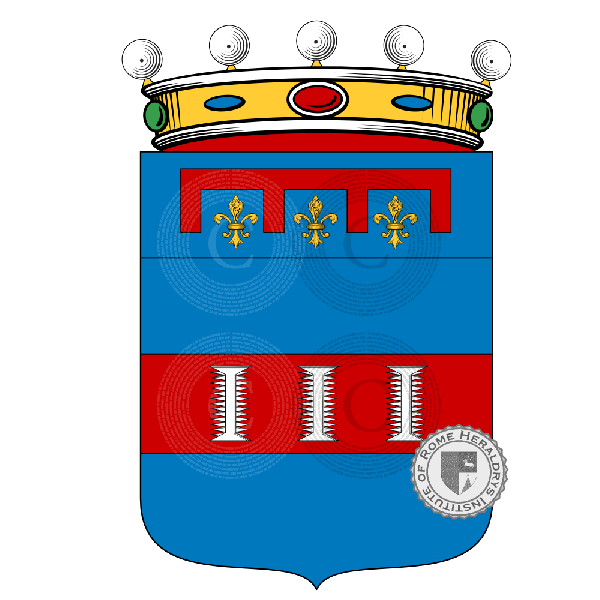 Coat of arms of family Pettinari