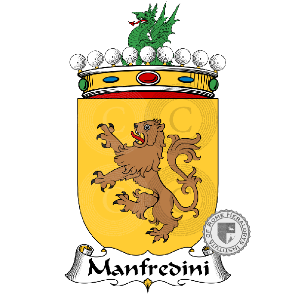 Coat of arms of family Manfredini