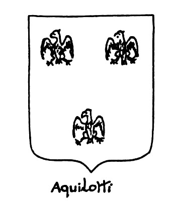 Image of the heraldic term: Aquilotti