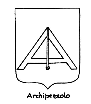 Image of the heraldic term: Archipenzolo