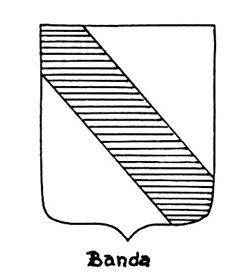 Image of the heraldic term: Banda