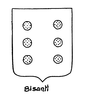 Image of the heraldic term: Bisanti