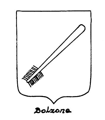 Image of the heraldic term: Bolzone