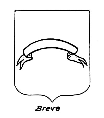 Image of the heraldic term: Breve