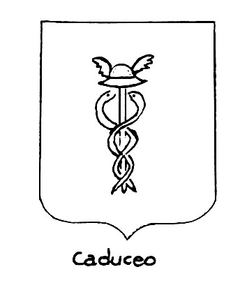 Image of the heraldic term: Caduceo