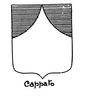 Image of the heraldic term: Cappato