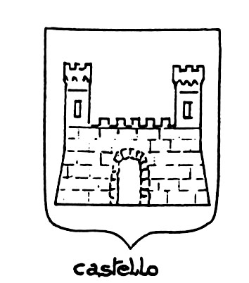 Image of the heraldic term: Castello