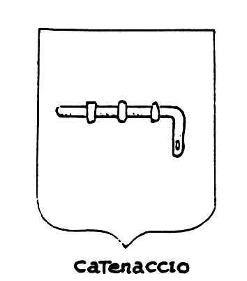 Image of the heraldic term: Catenaccio