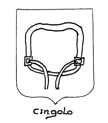 Image of the heraldic term: Cingolo