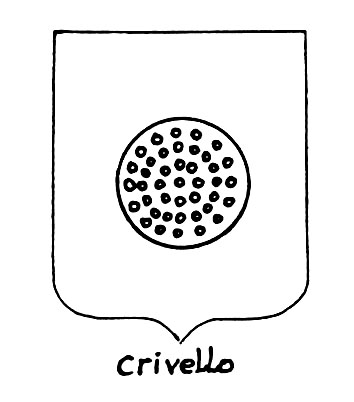 Image of the heraldic term: Crivello