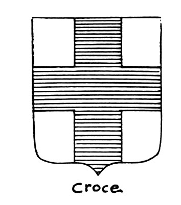 Image of the heraldic term: Croce