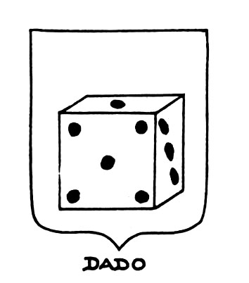 Image of the heraldic term: Dado