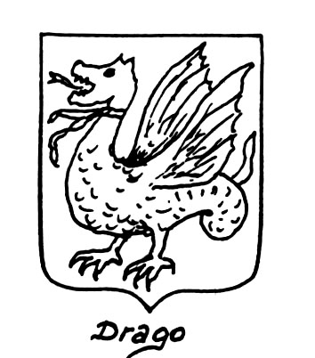 Image of the heraldic term: Drago
