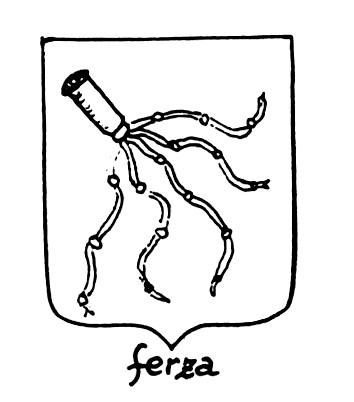 Image of the heraldic term: Ferza