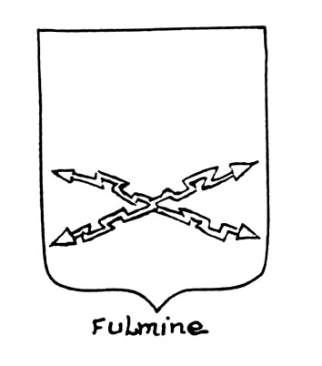 Bild des heraldischen Begriffs: Fulmine