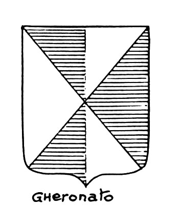 Image of the heraldic term: Gheronato