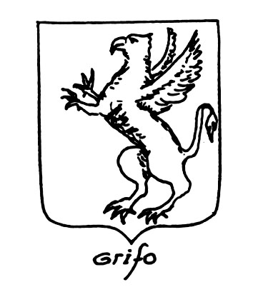 Image of the heraldic term: Grifo
