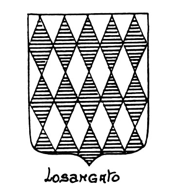Image of the heraldic term: Losangato