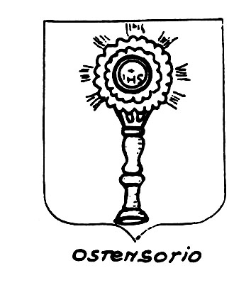 Image of the heraldic term: Ostensorio