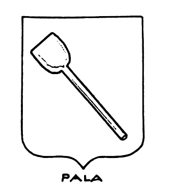 Image of the heraldic term: Pala
