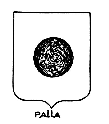 Image of the heraldic term: Palla