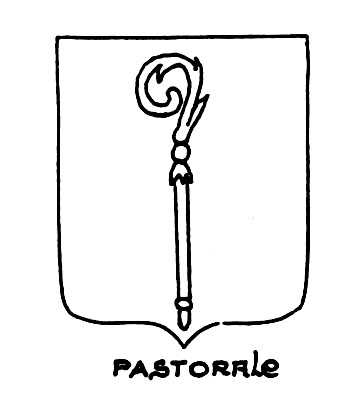 Image of the heraldic term: Pastorale