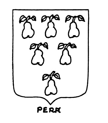 Image of the heraldic term: Pera