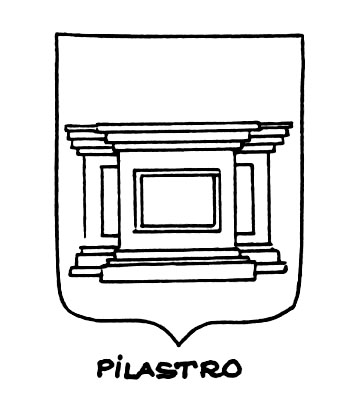 Image of the heraldic term: Pilastro