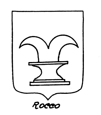 Image of the heraldic term: Rocco