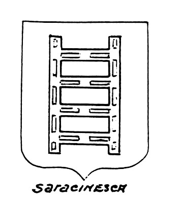 Image of the heraldic term: Saracinesca