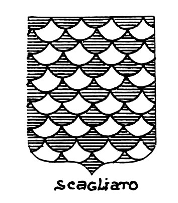 Bild des heraldischen Begriffs: Scagliato