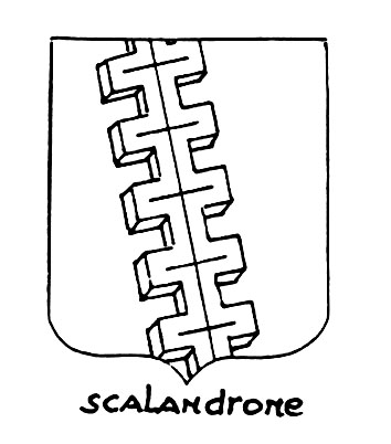Image of the heraldic term: Scalandrone