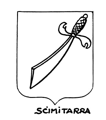 Image of the heraldic term: Scimitarra