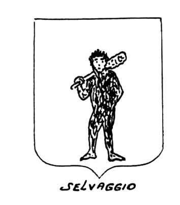 Image of the heraldic term: Selvaggio