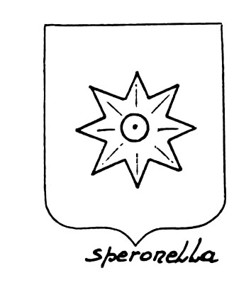 Image of the heraldic term: Speronella