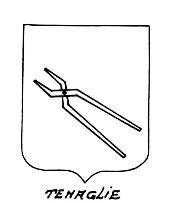 Image of the heraldic term: Tenaglie