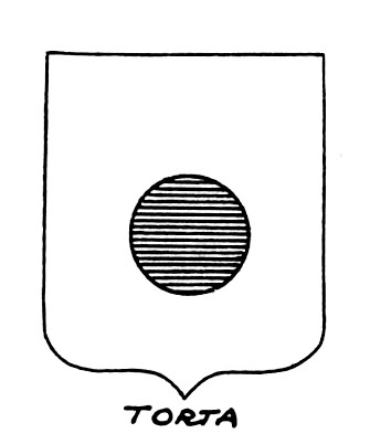 Image of the heraldic term: Torta