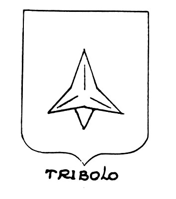 Image of the heraldic term: Tribolo