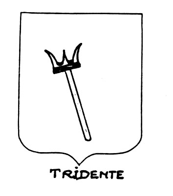 Image of the heraldic term: Tridente