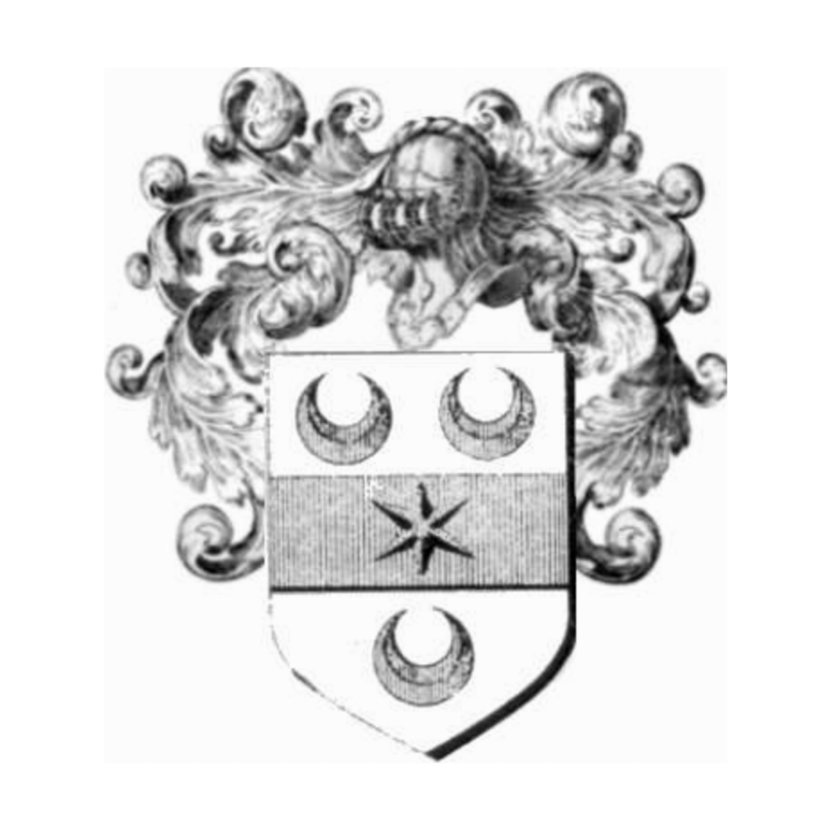 Escudo de la familia Caradeuc