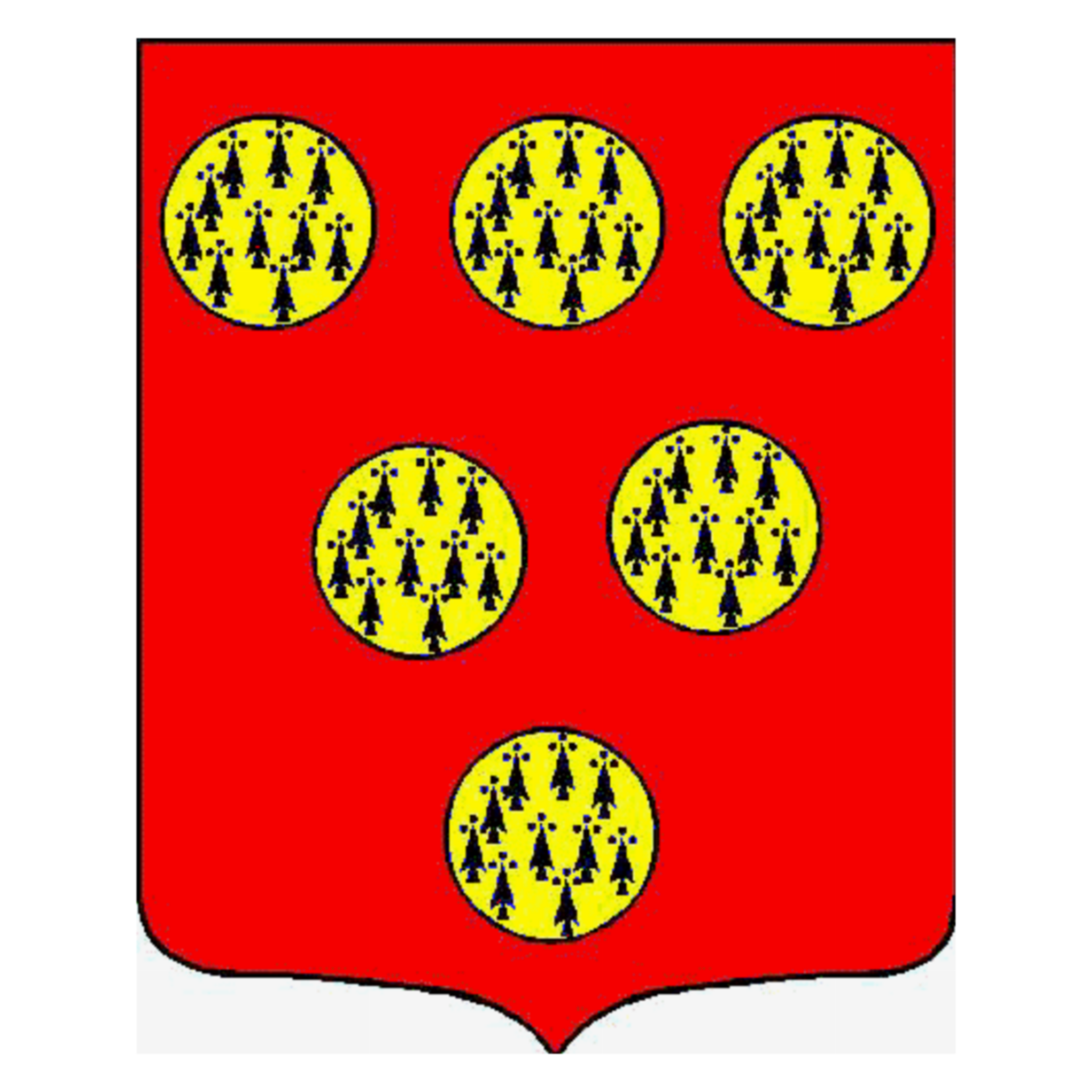 Coat of arms of family Lesoil